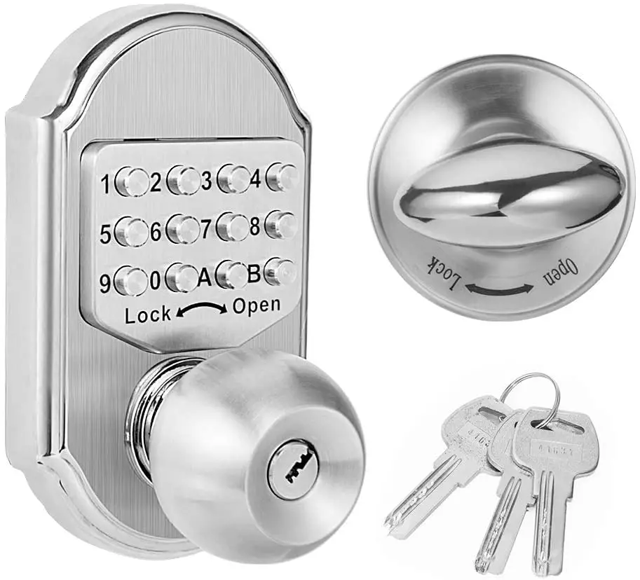 lowes keypad lock for door knob