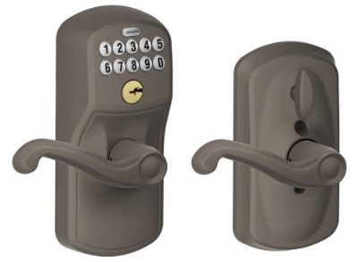 schlage keypad lock change code