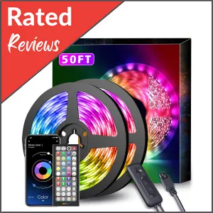 03 50Ft LED Strip Lights Music Sync Color Changing