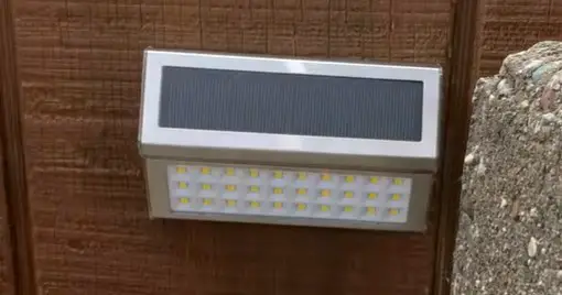 DBF 30 LED Outdoor Waterproof Solar light on stairs during the day