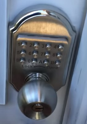 Hangcheng Keyless Entry Door Lock on back door